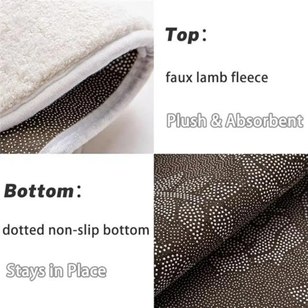 Angel Bathroom Rug 20x32 Soft Plush Non Slip Absorbent Cherub Bath Mat Washable